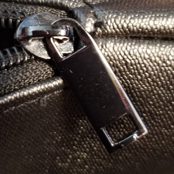 Bulgari BVLGARI Metallic Shimmer Black Zippered Bag 11" x 9” - Picture 7 of 12